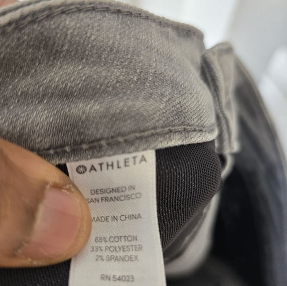 Athleta Sculptek Jeans Sz 4 Women Gray Light Wash  Denim Stretch 30x28 - Picture 11 of 12